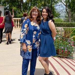 Forever 21 gorgeous blue fit n flare dress